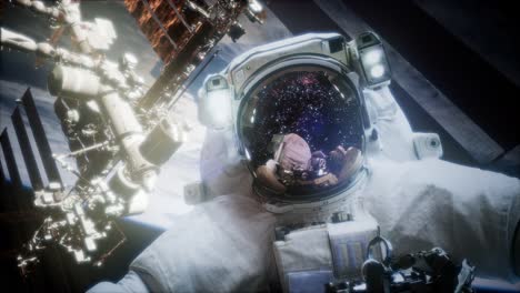 Astronaut-Beim-Weltraumspaziergang